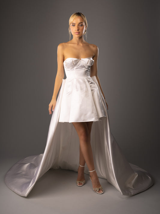 Greta Dress with train